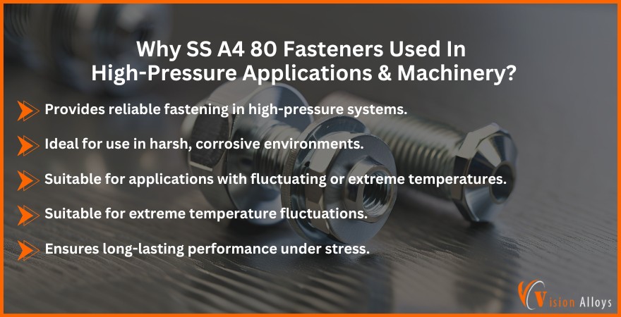 Stainless Steel A4 80 Fasteners